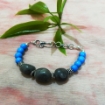 Picture of Gemstone Sodalite Tumble & Turquoise Beads Throat Chakra Bracelet